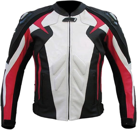 Classyak Motorcycle Real Leather Jacket with Armour Classyak Motorcycle Real Leather Jacket with Armour