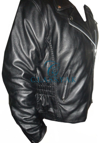 Motorcycle Genuine Leather Jacket Men Biker - Naked Cowhide Motorcycle Genuine Leather Jacket Men Biker - Naked Cowhide