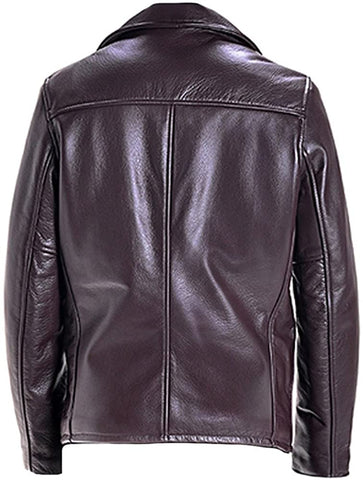 Classyak Men's Casual Real Leather Racer Jacket Classyak Men's Casual Real Leather Racer Jacket