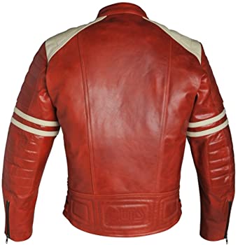Classyak Men's Leather Motorbike Jacket Classyak Men's Leather Motorbike Jacket