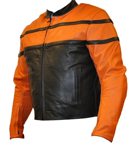 Classyak Real Leather Motorbike Jacket, Padded Protection. Xs-5xl Classyak Real Leather Motorbike Jacket, Padded Protection. Xs-5xl