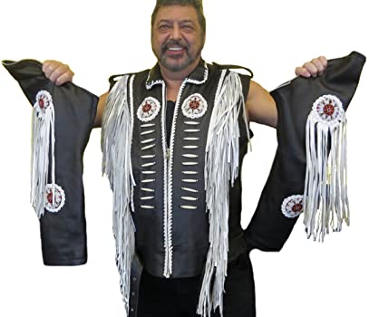 Classyak Men's Western Cowboy Biker Jacket Classyak Men's Western Cowboy Biker Jacket