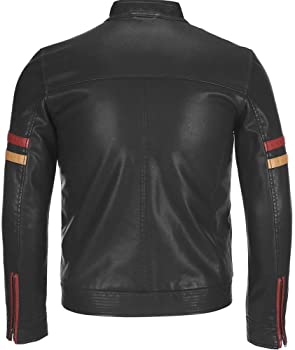 Classyak Men's Real Leather Motorcycle Jacket Classyak Men's Real Leather Motorcycle Jacket