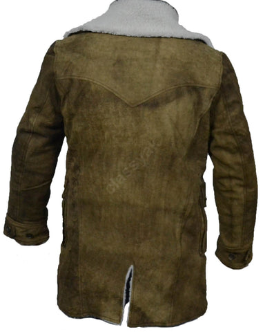 Classyak Real Distressed Leather Bane Coat