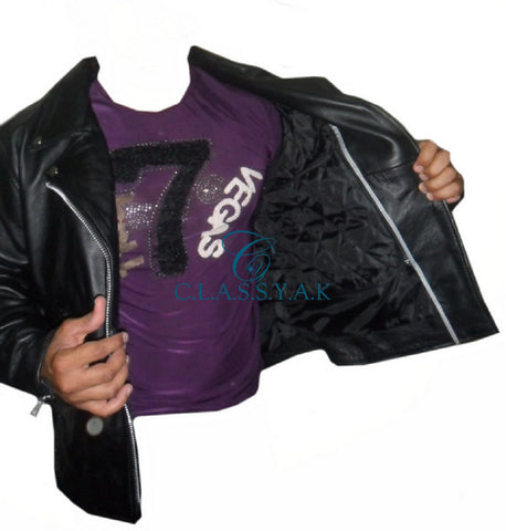 Motorcycle Genuine Leather Jacket Men Biker - Naked Cowhide Motorcycle Genuine Leather Jacket Men Biker - Naked Cowhide