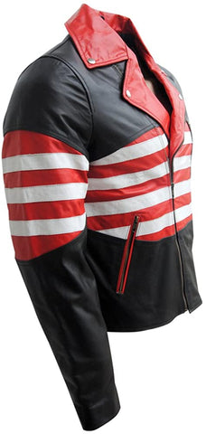 Classyak Biker Leather Jacket, Protection on Shoulders, Elbows & Back Classyak Biker Leather Jacket, Protection on Shoulders, Elbows & Back