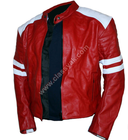 Classyak Men Real Leather Motorcycle jacket