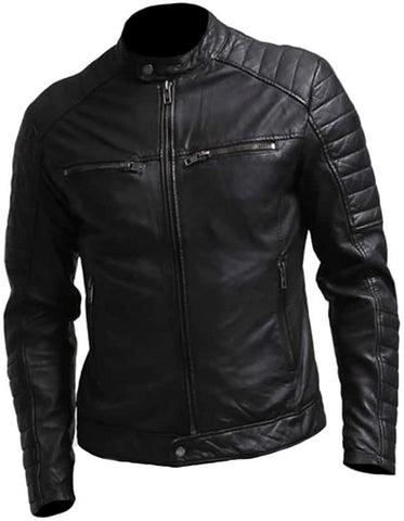 Classyak Men's Fashion Stylish Real Leather Biker Jacket Classyak Men's Fashion Stylish Real Leather Biker Jacket