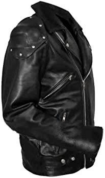Classyak Men's Fashion Brando Style Biker Jacket Classyak Men's Fashion Brando Style Biker Jacket