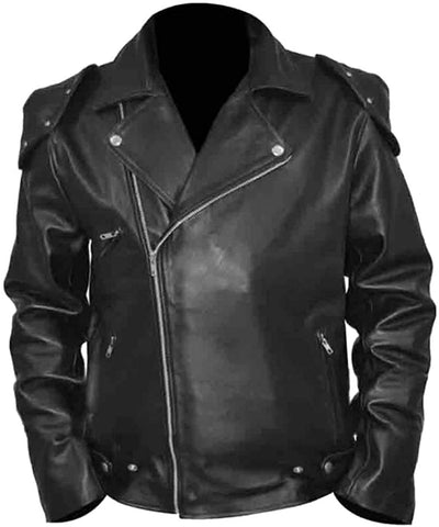 Classyak Men's Fashion Brando Style Biker Jacket Classyak Men's Fashion Brando Style Biker Jacket