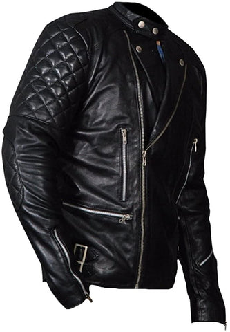Classyak Men's Fashion Real Leather Brando Style Biker Jacket Classyak Men's Fashion Real Leather Brando Style Biker Jacket