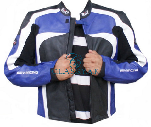 Classyak Men's Motorcycle Leather Jacket Classyak Men's Motorcycle Leather Jacket