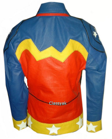 Wonder Woman Leather Jacket Original Sheep Nappa Leather From Canada