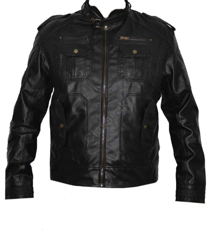 Classyak Fashion Faux Leather Jacket