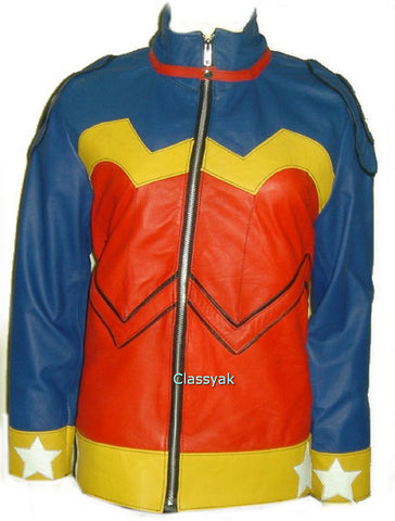 Wonder Woman Leather Jacket Original Sheep Nappa Leather From Canada