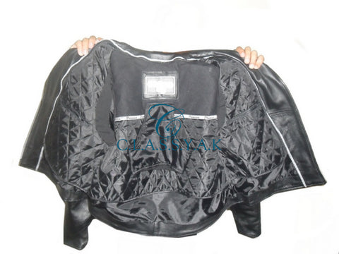 Motorcycle Genuine Leather Jacket Men Biker - Naked Cowhide Motorcycle Genuine Leather Jacket Men Biker - Naked Cowhide