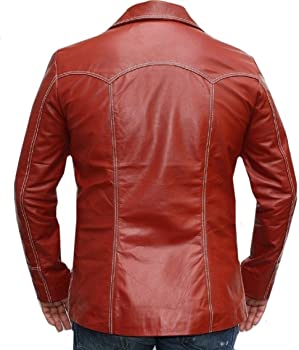 Classyak Men Fashion Club Genuine Leather Coat