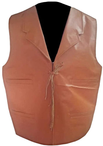 Classyak Men's Fashion Stylish Leather Vest