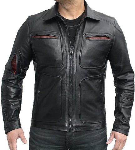 Classyak Men Fashion Sheep Leather Jacket