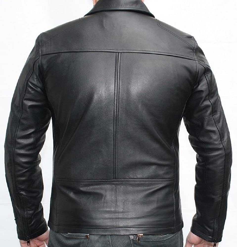 Classyak Men Fashion Sheep Leather Jacket