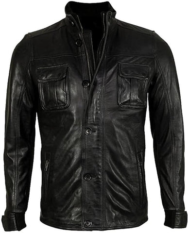 Classyak Men's Fashion Slimfit Real Leather Jacket