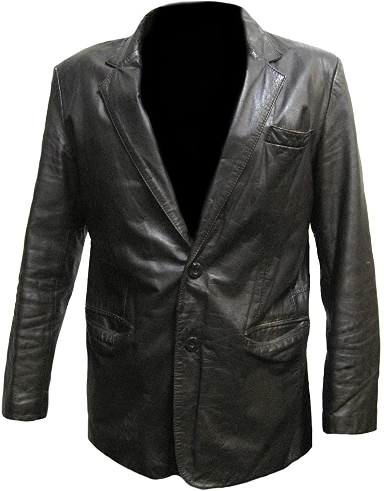 Classyak Men's Fashion Real Leather Black
