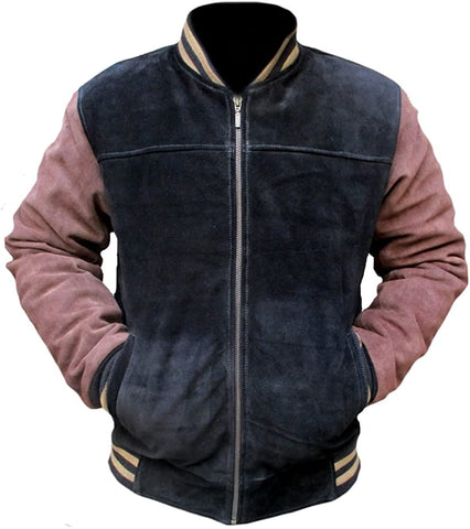 Classyak Men's Fashion Suede Leather Jacket