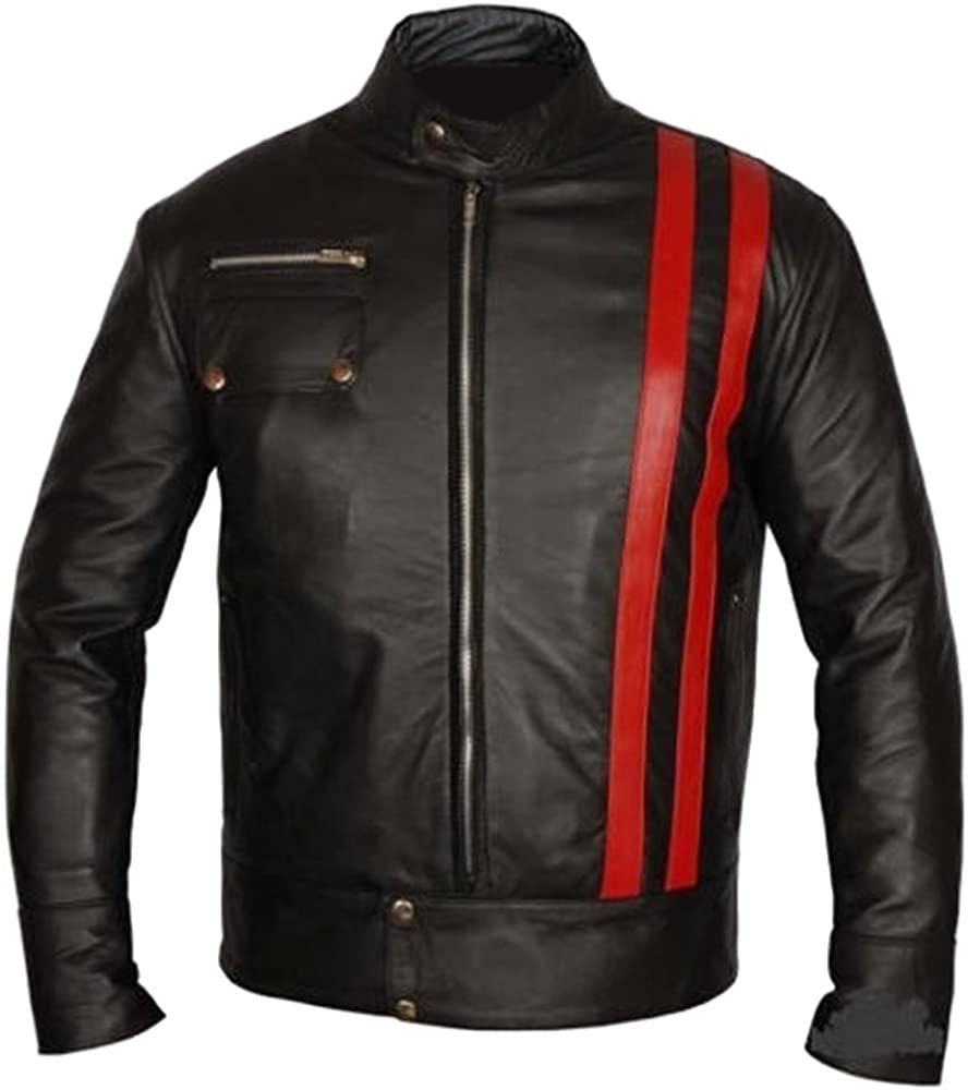 Classyak Men's Fashion XM Moto Leather Jacket