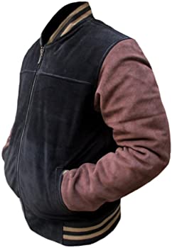 Classyak Men's Fashion Suede Leather Jacket