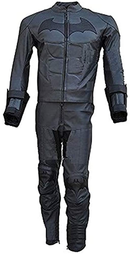 Classyak Men's Motorbike Real Leather Costume Suit