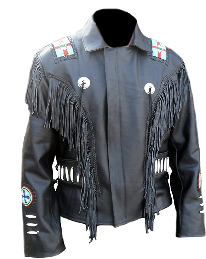 Classyak Western Indian Real Leather Cowboy Jacket