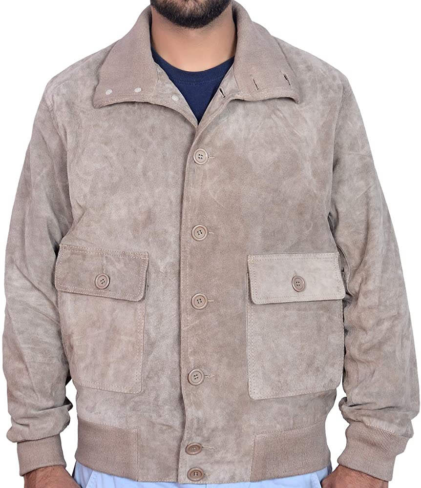 Classyak Men's Fashion Suede Leather Exclusive Style Jacket