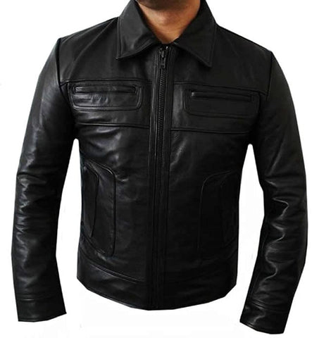 Classyak Fashion Faux Leather Jacket Black Dag