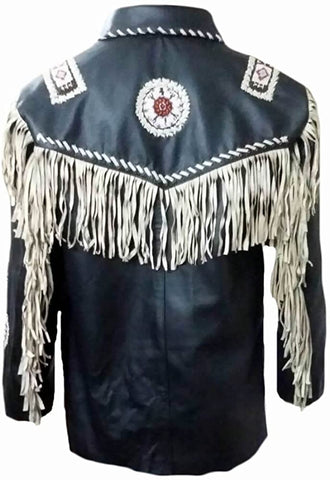 Classyak Men's Western Leather Jacket