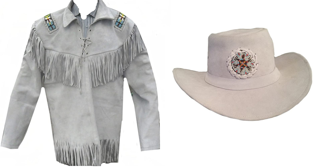 Classyak Western Fringed Shirt with Hat
