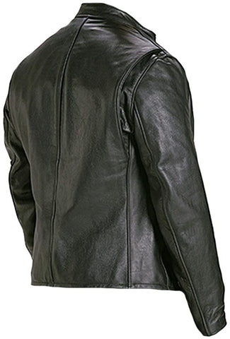 Classyak Men's Vintage Cow Leather Jacket