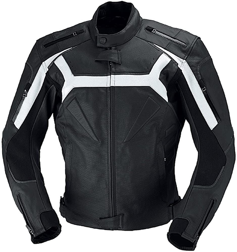 Classyak Men's Motorcycle Genuine Leather Jacket