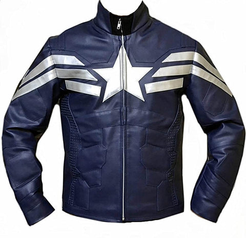 Classyak Captain Avenger Biker Leather Jacket