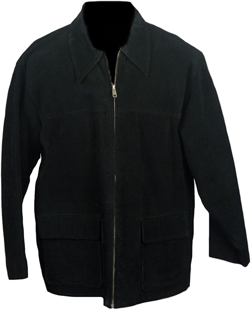 Classyak Men's Fashion Suede Leather Jacket