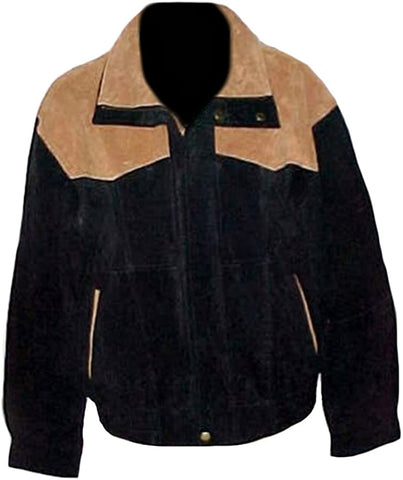 Classyak Men's Fashion Suede Leather Jacket