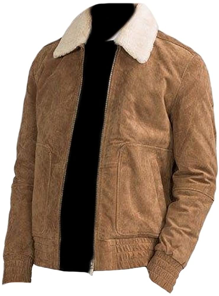 Classyak Men's Fashion Suede Real Leather Jacket