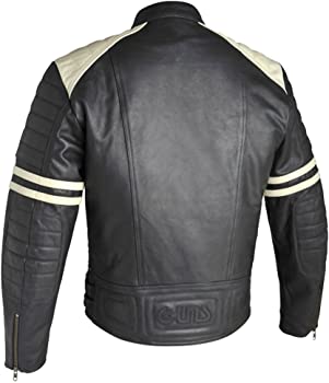 Classyak Men's Real Motorcycle Leather Jacket