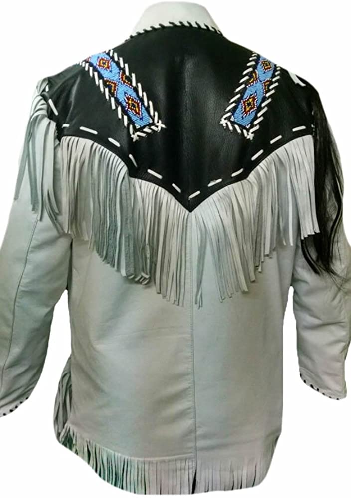Classyak Men's Cowboy Leather Jacket