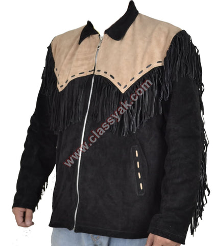 Classyak Cowboy Western Style Leather Jacket