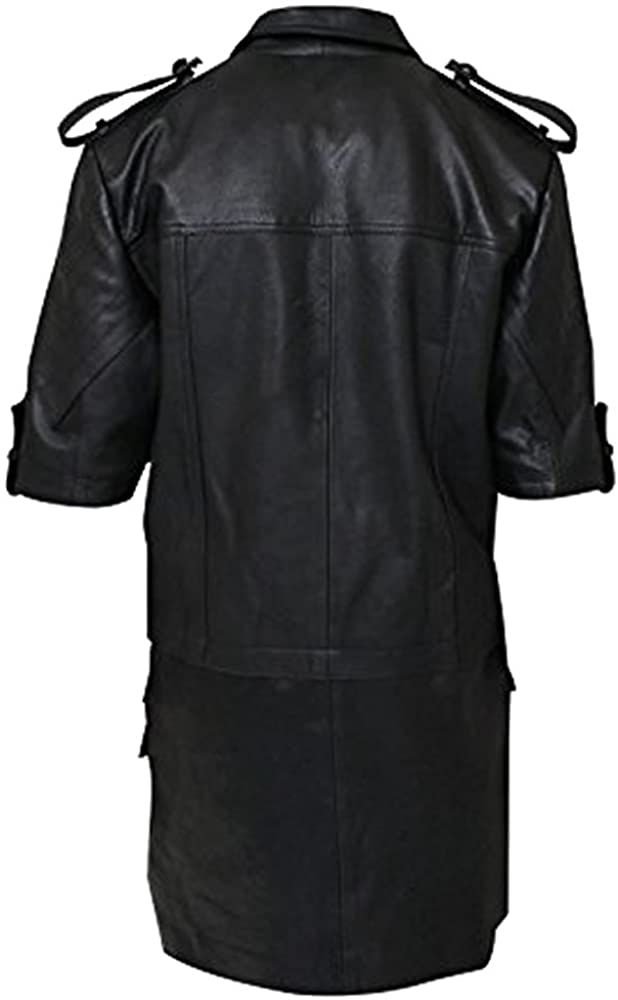 Classyak Men's Fashion Noctis Leather Fantasy Coat
