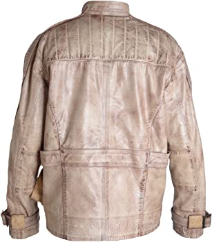 Classyak Men's Wars Force Real Leather Jacket