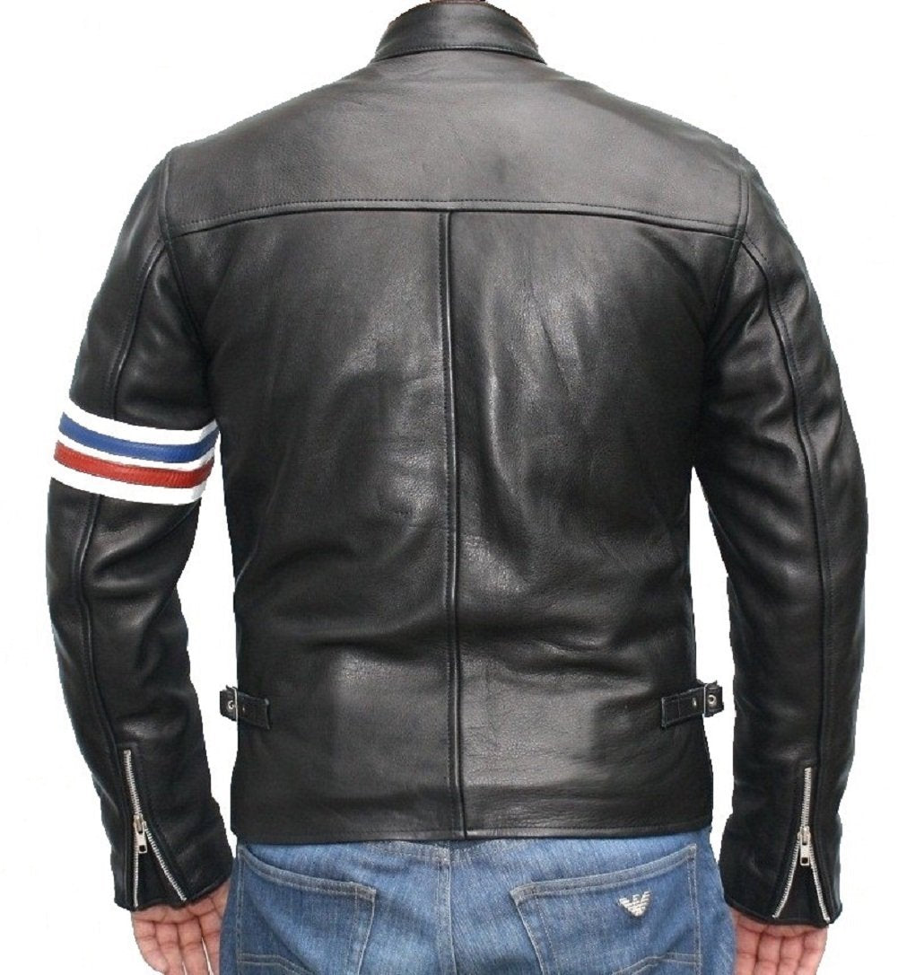 Classyak Men's Easy Rider Leather Jacket