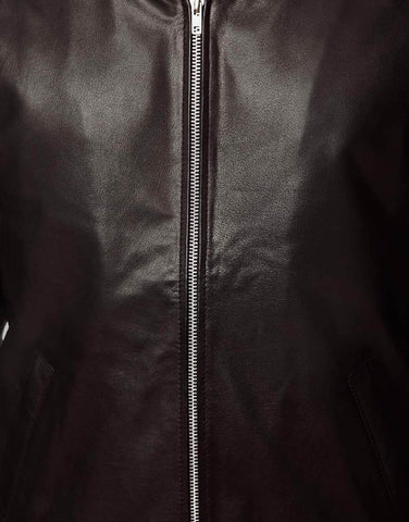 Classyak Men Fashion Original Leather Bomber Jacket Black Kite