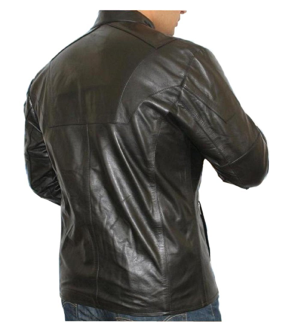 Classyak Men's Black Doom Leather Jacket