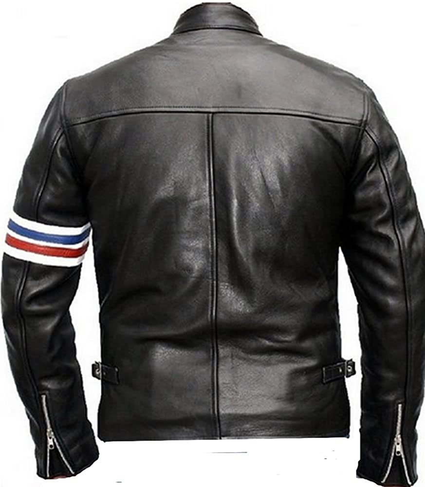 Classyak Men's Motorbike Leather Jacket